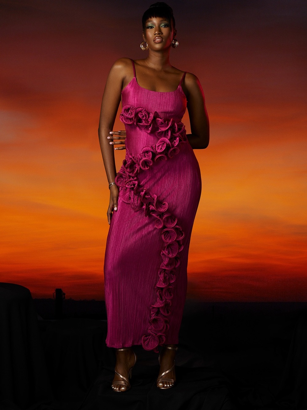 Rendoll Abba Maxi Dress Pink  US 8 New With Tags